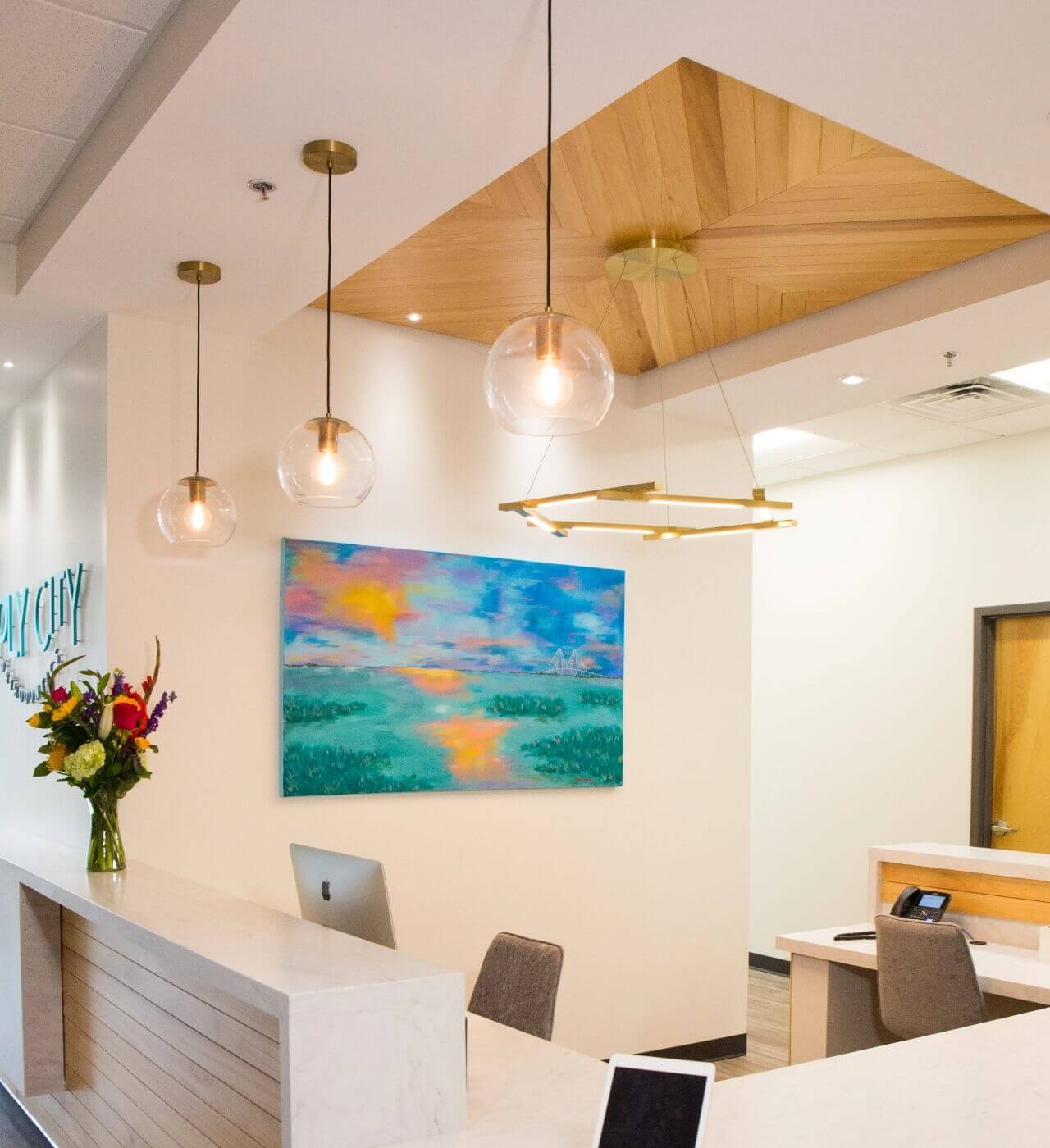 Gen Next Dental Lounge bright lobby